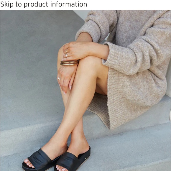 BEEK 🖤 Pelican sandal in black Sz 9 - Picture 3 of 13